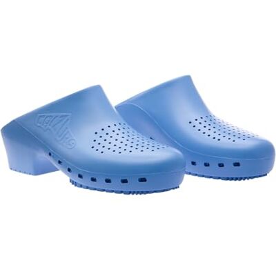 Sabots sanitaires Calzuro S classiques avec trous professionnels, marquage CE, bleu, 38/39 EU - Publicité Sabots sanitaires Calzuro S classiques avec trous professionnels, marquage CE, bleu, 38/39 EU - Publicité