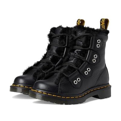 Dr. Martens 1460 Lace to Toe Fur Lined Nappa Leather Lace Up Boots Femme BLACK EU 38 - Publicité Dr. Martens 1460 Lace to Toe Fur Lined Nappa Leather Lace Up Boots Femme BLACK EU 38 - Publicité