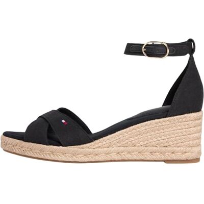 Tommy Hilfiger Espadrilles compensées mi-Hautes pour Femme X Cross FW0FW09332 Noir Pointure 35 - Publicité Tommy Hilfiger Espadrilles compensées mi-Hautes pour Femme X Cross FW0FW09332 Noir Pointure 35 - Publicité