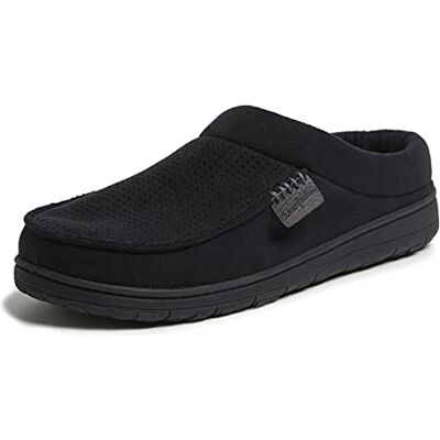 Dearfoams Homme Brendan Indoor/Outdoor Breathable Memory Foam Clog House Shoe with Wide Widths Chausson, Perforé Noir, XX-Large - Publicité Dearfoams Homme Brendan Indoor/Outdoor Breathable Memory Foam Clog House Shoe with Wide Widths Chausson, Perforé Noir, XX-Large - Publicité