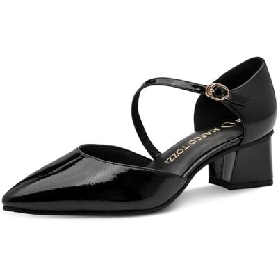 MARCO TOZZI Escarpins Femme Semelle Feel Me Souple Doublure Douce Bout Pointu, Noir (Black Patent), 38 EU - Publicité MARCO TOZZI Escarpins Femme Semelle Feel Me Souple Doublure Douce Bout Pointu, Noir (Black Patent), 38 EU - Publicité
