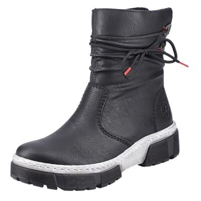 Rieker Femme X8658 Botte Tendance, Schwarz, 37 EU - Publicité Rieker Femme X8658 Botte Tendance, Schwarz, 37 EU - Publicité