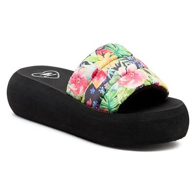 Rocket Dog Femme Sandy Tongues, Black Multicoloured, 41 EU - Publicité Rocket Dog Femme Sandy Tongues, Black Multicoloured, 41 EU - Publicité