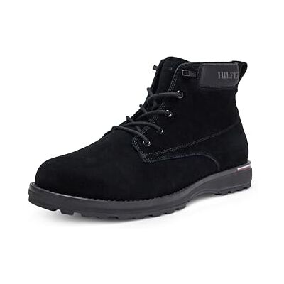Tommy Hilfiger Bottes Homme Corporate Outdoor Suede Boot en Cuir, Noir (Black), 40 - Publicité Tommy Hilfiger Bottes Homme Corporate Outdoor Suede Boot en Cuir, Noir (Black), 40 - Publicité