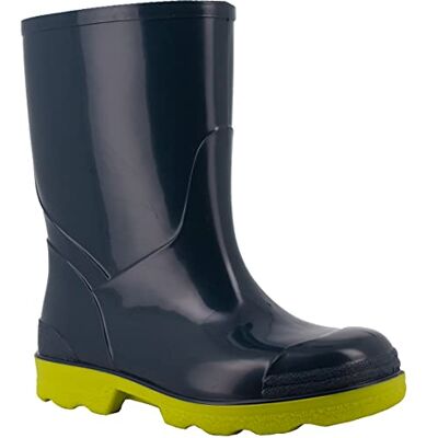 Spirale Micki, Bottes pour Garcon, Bottes Caoutchouc, Bleu Citron, 24 EU - Publicité Spirale Micki, Bottes pour Garcon, Bottes Caoutchouc, Bleu Citron, 24 EU - Publicité