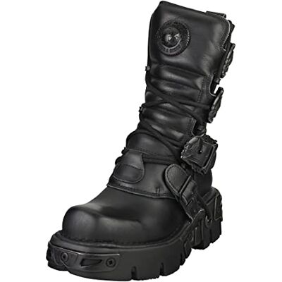 New Rock Shoes All Black Boots with Reactor Soles UK 7 / Black - Publicité New Rock Shoes All Black Boots with Reactor Soles UK 7 / Black - Publicité