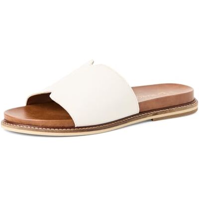 Marco Tozzi Sandale Femme Semelle de Confort Cuir Estivale, Blanc (White), 37 EU - Publicité Marco Tozzi Sandale Femme Semelle de Confort Cuir Estivale, Blanc (White), 37 EU - Publicité