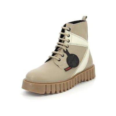 Kickers Fabulous, Boots Femme, Beige - Publicité Kickers Fabulous, Boots Femme, Beige - Publicité