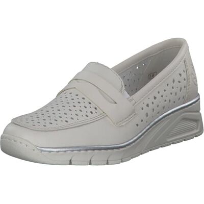 Rieker Chaussons N3356 pour Femme, Porcelaine Blanc cassé, 40 EU - Publicité Rieker Chaussons N3356 pour Femme, Porcelaine Blanc cassé, 40 EU - Publicité