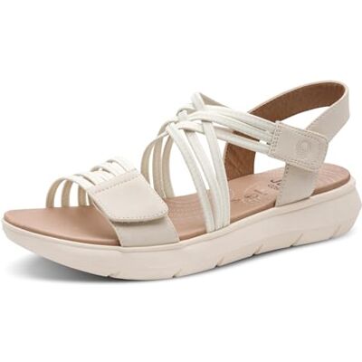 Jana Coshy Sandales Femme Plates avec Fermeture Velcro Vegan, Beige, 39 EU - Publicité Jana Coshy Sandales Femme Plates avec Fermeture Velcro Vegan, Beige, 39 EU - Publicité
