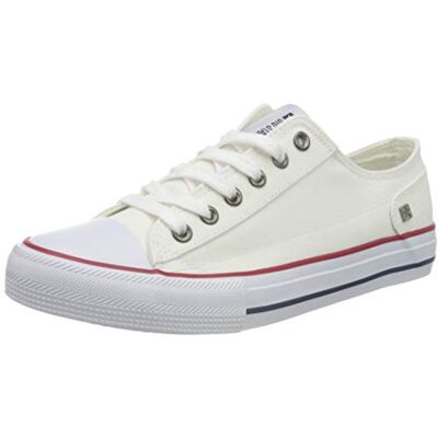 Big Star Femme Plimsolls, Blanc, - Publicité Big Star Femme Plimsolls, Blanc, - Publicité