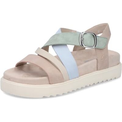 Rieker Sandales Mode Femme V5663, Pointure:38 EU, La Couleur:Beige - Publicité Rieker Sandales Mode Femme V5663, Pointure:38 EU, La Couleur:Beige - Publicité