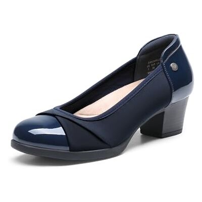 DREAM PAIRS Escarpins Femme Élégantes et Respirantes Chaussure à Talon Bas Confortable Escarpin pour Femmes,Size 41,Marine,DWUMPU2507 - Publicité DREAM PAIRS Escarpins Femme Élégantes et Respirantes Chaussure à Talon Bas Confortable Escarpin pour Femmes,Size 41,Marine,DWUMPU2507 - Publicité