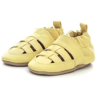 Robeez Mixte Enfant Sandiz Veg Salomés, Jaune Clair, 18 EU - Publicité Robeez Mixte Enfant Sandiz Veg Salomés, Jaune Clair, 18 EU - Publicité