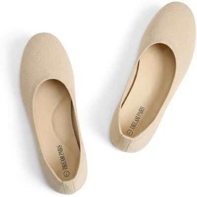 DREAM PAIRS Ballerines Femmes Flexible Chaussure de Plates Confortables Ballerine Respirant et Antidérapant pour Conduite Marche,Size 40.5,Nu,SDFA2423W - Publicité DREAM PAIRS Ballerines Femmes Flexible Chaussure de Plates Confortables Ballerine Respirant et Antidérapant pour Conduite Marche,Size 40.5,Nu,SDFA2423W - Publicité