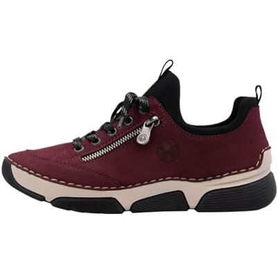 Rieker 45973-60 Chaussures Basses à Lacets en Textile et synthétique pour Femme Beige, Rouge, 37 EU - Publicité Rieker 45973-60 Chaussures Basses à Lacets en Textile et synthétique pour Femme Beige, Rouge, 37 EU - Publicité