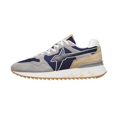 w6yz Sneakers en Tissu Technique et en Daim, Gris-Marine 41 - Publicité w6yz Sneakers en Tissu Technique et en Daim, Gris-Marine 41 - Publicité