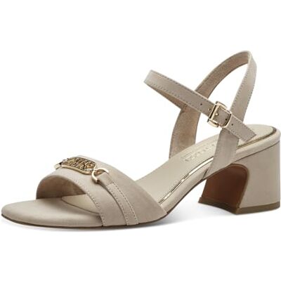 MARCO TOZZI Sandale à talon by Guido Maria Kretschmer Femme, Beige, 39 EU - Publicité MARCO TOZZI Sandale à talon by Guido Maria Kretschmer Femme, Beige, 39 EU - Publicité