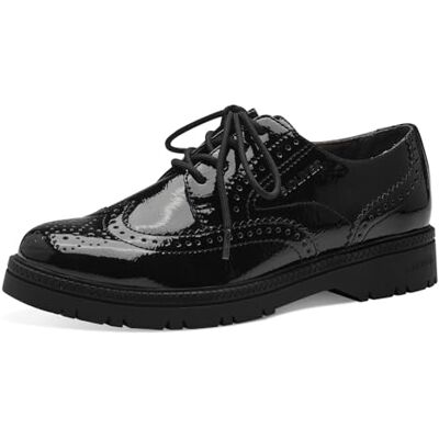 s.Oliver Lace-up pour Femme Tissu Oxford, Imprimé Noir, 38 EU - Publicité s.Oliver Lace-up pour Femme Tissu Oxford, Imprimé Noir, 38 EU - Publicité