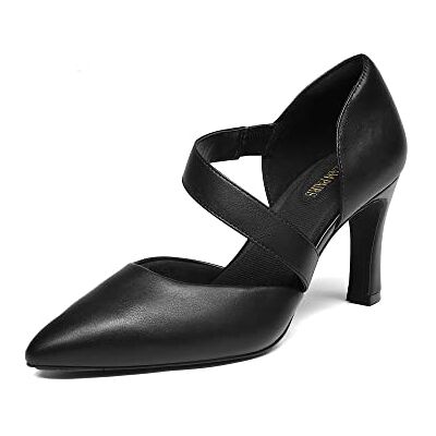 DREAM PAIRS Escarpins Femme Confortable Chaussure à Talon avec Bride Asymétrique Escarpin,Size 43,Noir-PU,SDPU2350W - Publicité DREAM PAIRS Escarpins Femme Confortable Chaussure à Talon avec Bride Asymétrique Escarpin,Size 43,Noir-PU,SDPU2350W - Publicité