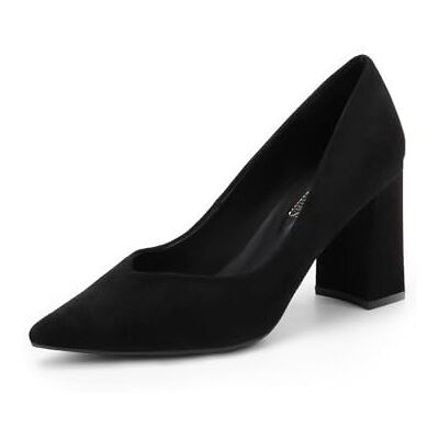 DREAM PAIRS Escarpins Femme Confort à Bout Pointu, Chaussures à Talon Bloc Élégantes pour Travail, Bureau, Mariage ou Soirée – Talon 8,5 cm,Size 37,Noir,SDPU2229W - Publicité DREAM PAIRS Escarpins Femme Confort à Bout Pointu, Chaussures à Talon Bloc Élégantes pour Travail, Bureau, Mariage ou Soirée – Talon 8,5 cm,Size 37,Noir,SDPU2229W - Publicité