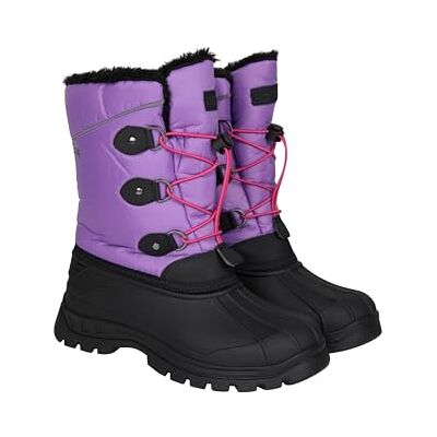 Mountain Warehouse Bottes de Neige Whistler pour Enfant Résistantes à la Neige, Chaudes, Respirantes, Semelle Durable & à Haute adhérence -Idéales en Hiver Violet foncé 36 - Publicité Mountain Warehouse Bottes de Neige Whistler pour Enfant Résistantes à la Neige, Chaudes, Respirantes, Semelle Durable & à Haute adhérence -Idéales en Hiver Violet foncé 36 - Publicité