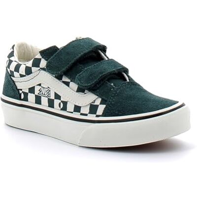 Vans Baskets à Carreaux Vert Mousse Mystique Old Skool V CYAFRJ1 GEO Check pour Enfants 28 - Publicité Vans Baskets à Carreaux Vert Mousse Mystique Old Skool V CYAFRJ1 GEO Check pour Enfants 28 - Publicité