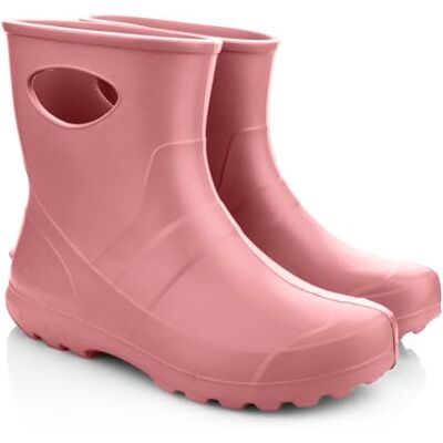 LEMIGO Bottes de pluie unisexe très légères en EVA pour homme et femme 36-47 EU, Rose poudré, 38 EU - Publicité LEMIGO Bottes de pluie unisexe très légères en EVA pour homme et femme 36-47 EU, Rose poudré, 38 EU - Publicité