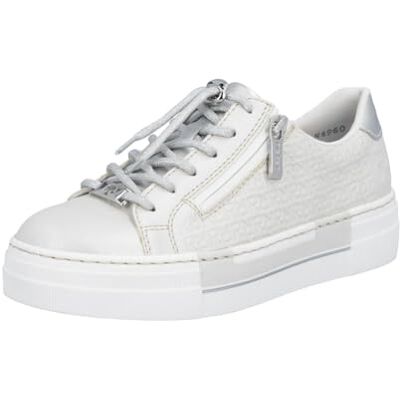 Rieker Baskets Basses N4960 pour Femme, argenté/Platine, 35 EU - Publicité Rieker Baskets Basses N4960 pour Femme, argenté/Platine, 35 EU - Publicité