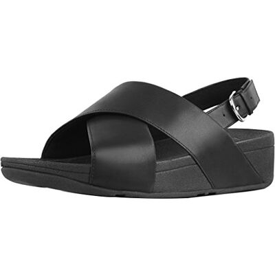 Fitflop Lulu Cross Back-Strap, Sandales Bride Cheville Femme, Noir (Black 001), 43 EU - Publicité Fitflop Lulu Cross Back-Strap, Sandales Bride Cheville Femme, Noir (Black 001), 43 EU - Publicité