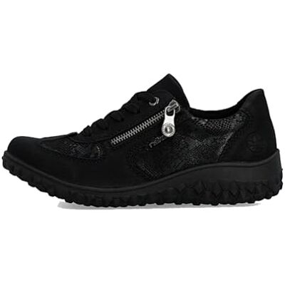 Rieker 59501 Chaussures à Lacets pour Femme Noir Taille 38 EU, Noir, 38 EU - Publicité Rieker 59501 Chaussures à Lacets pour Femme Noir Taille 38 EU, Noir, 38 EU - Publicité