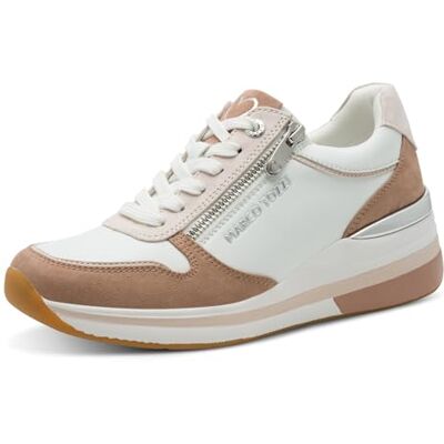 MARCO TOZZI Femmes Baskets Feel Me Doux Semelle Amovible Doublure Douce Stylé, Blanc (White/Nude), 37 EU - Publicité MARCO TOZZI Femmes Baskets Feel Me Doux Semelle Amovible Doublure Douce Stylé, Blanc (White/Nude), 37 EU - Publicité