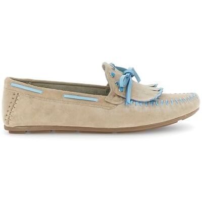 CAFèNOIR Mocassins en Daim À Franges, pour Femme, Couleur Beige, Taille 37 - Publicité CAFèNOIR Mocassins en Daim À Franges, pour Femme, Couleur Beige, Taille 37 - Publicité