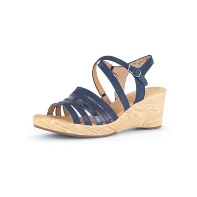 Gabor Sandales Compensées Femme, Sandales Femme, Bleu 16, 9 UK, 44.671 - Publicité Gabor Sandales Compensées Femme, Sandales Femme, Bleu 16, 9 UK, 44.671 - Publicité