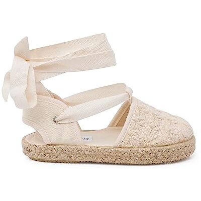 Pisamonas Espadrilles Effet Tressage Rubans Taille 20 Couleur Écru - Publicité Pisamonas Espadrilles Effet Tressage Rubans Taille 20 Couleur Écru - Publicité