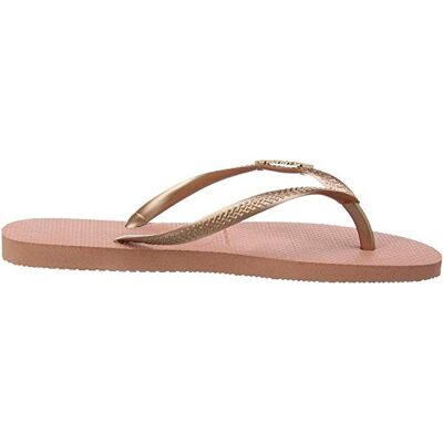 Havaianas Slim Logo Metallic Femme FlipFlop Rose Nude/Rose Gold 33 EU - Publicité Havaianas Slim Logo Metallic Femme FlipFlop Rose Nude/Rose Gold 33 EU - Publicité