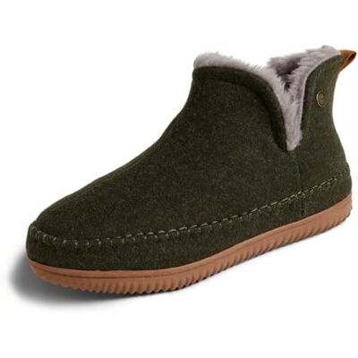 Dearfoams Brixen Pantoufles pour homme confortables, avec semelle en mousse à mémoire de forme, idéale pour l'intérieur et l'extérieur, style boot, pour le camping, Kaki, 45/46 EU - Publicité Dearfoams Brixen Pantoufles pour homme confortables, avec semelle en mousse à mémoire de forme, idéale pour l'intérieur et l'extérieur, style boot, pour le camping, Kaki, 45/46 EU - Publicité