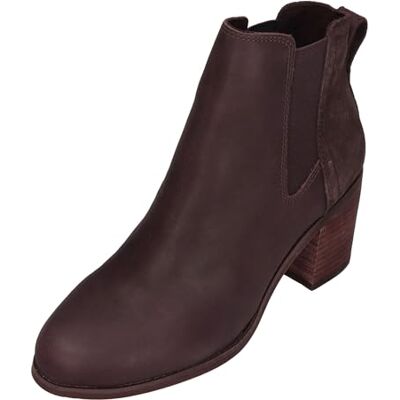 TOMS Bottines Chelsea Evelyn pour femme, Cuir daim Blackberry, 41 EU - Publicité TOMS Bottines Chelsea Evelyn pour femme, Cuir daim Blackberry, 41 EU - Publicité