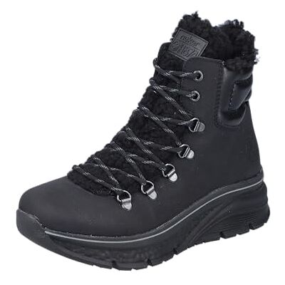 Rieker Femme 48030 Bottes à Lacets, Noir, 37 EU - Publicité Rieker Femme 48030 Bottes à Lacets, Noir, 37 EU - Publicité