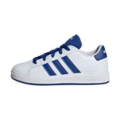 Adidas Grand Court Lifestyle Chaussures de Tennis à Lacets Unisexe, Cloud White Royal Blue Core Black, 3.5 UK Child - Publicité Adidas Grand Court Lifestyle Chaussures de Tennis à Lacets Unisexe, Cloud White Royal Blue Core Black, 3.5 UK Child - Publicité