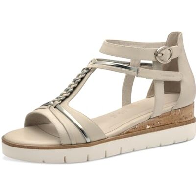 Tamaris Femme Damen 1-28256-44 Sandale cale, Blanc Ivoire Comb, 39 EU - Publicité Tamaris Femme Damen 1-28256-44 Sandale cale, Blanc Ivoire Comb, 39 EU - Publicité