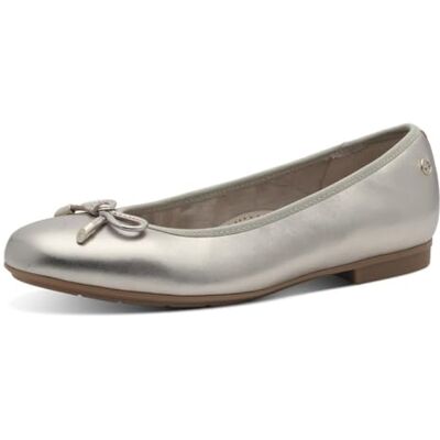Tamaris Comfort Ballerines Femme Cuir avec nœud, Lt Gold, 36 EU - Publicité Tamaris Comfort Ballerines Femme Cuir avec nœud, Lt Gold, 36 EU - Publicité