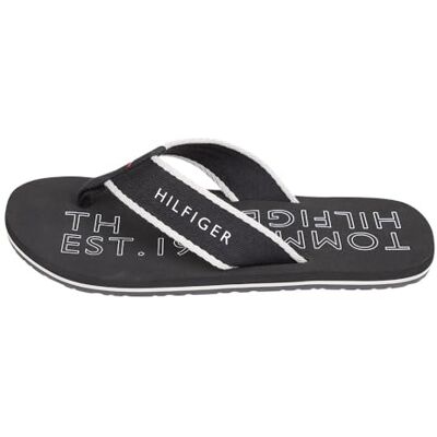 Tommy Hilfiger Tongs Homme Sporty Beach Sandal Claquettes, Noir (Black), 40 EU - Publicité Tommy Hilfiger Tongs Homme Sporty Beach Sandal Claquettes, Noir (Black), 40 EU - Publicité