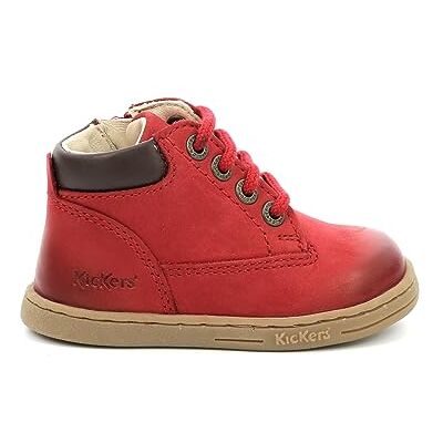 Kickers Tackland, Bottillons Mixte, Rouge, 19 - Publicité Kickers Tackland, Bottillons Mixte, Rouge, 19 - Publicité