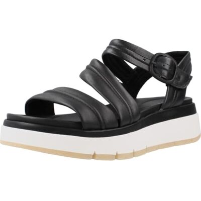 Clarks Femme Tuscan Strap Sandale, Black Leather, 41.5 EU - Publicité Clarks Femme Tuscan Strap Sandale, Black Leather, 41.5 EU - Publicité