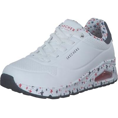 Skechers 177008 WRDB Chaussures basses à lacets en synthétique pour femme en blanc, Blanc., 39 EU - Publicité Skechers 177008 WRDB Chaussures basses à lacets en synthétique pour femme en blanc, Blanc., 39 EU - Publicité