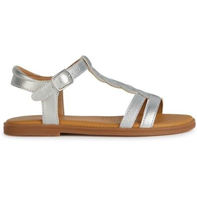 Geox Sandales J Karly Girl pour fille, argenté, 30 EU - Publicité Geox Sandales J Karly Girl pour fille, argenté, 30 EU - Publicité