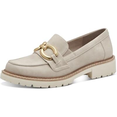 Jana Mocassins Femme à Talon Bloc Vegan, Beige, 40 EU - Publicité Jana Mocassins Femme à Talon Bloc Vegan, Beige, 40 EU - Publicité