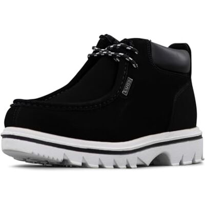 Lugz Homme Franges Botte Tendance, Noir/Blanc, 44 EU - Publicité Lugz Homme Franges Botte Tendance, Noir/Blanc, 44 EU - Publicité