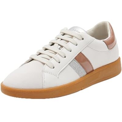 Geox Baskets D Meleda B pour femme, White Dk Rose, 40 EU - Publicité Geox Baskets D Meleda B pour femme, White Dk Rose, 40 EU - Publicité